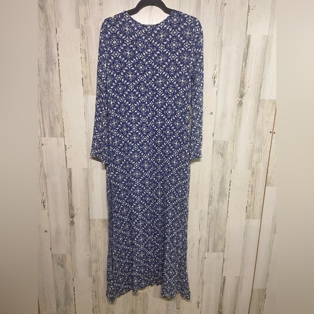 Lulus Mandala Daydream Blue Print Maxi Dress Medium - Picture 7 of 10